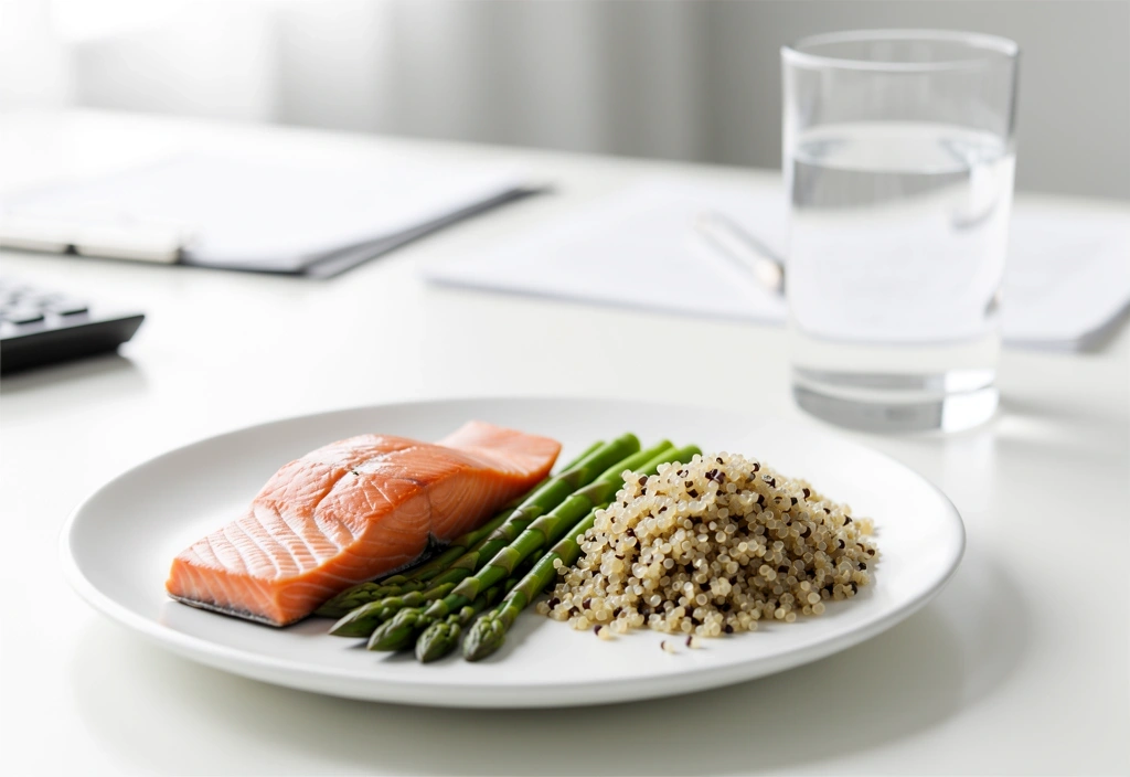 Plato equilibrado para el control de peso